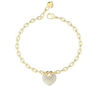 GUESS bracelet Crazy In Love Heart Pave Bracelet S Yellow Gold