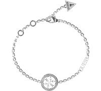 GUESS Bracelet femme de la collection Life en 4G. Le bijou réalisé en acier. La couleur : argenté. La référence est JUBB02137JWRHL, Acier allié