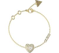 GUESS Amami Bracelet Femme Nacre Coeur Doré JUBB04027JWYG, Nacre, Cristal