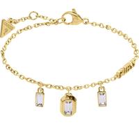 Guess - Bracelet Guess pour femme en acier inoxydable, doré, HASHTAG GUESS - Bracelet - Acier - Allié à l'or jaune - 19 cm - Sans nickel