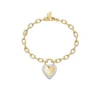 GUESS Bracelet 'HEART LOCK' jaune d'or, Taille S