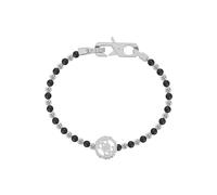 Guess Bracelet Modern Steel Bracelet with Onyx Log-in JUMB03037JWSTBK - Dimensions : 23 cm - L sGU2432-23 Marque, Estándar, Métal Non précieux, Pas de gemme