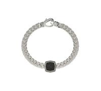 GUESS Bracelet 'OCTAGON PAVE' noir / argent, Taille S