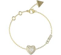 GUESS Amami Bracelet Femme Nacre Coeur Doré JUBB04027JWYG, Nacre, Cristal