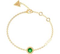GUESS Bracelet pour femme Vert/doré JUBB02246JWYGEM, 15.5 centimeters, Pierre