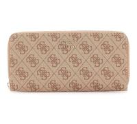 Guess Portefeuille Brenton – Grand format zippé – L Latte Logo