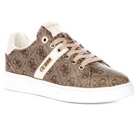 Guess Britz Logo Latéral À Lacets Femmes Trainer En Beige EU 36-42