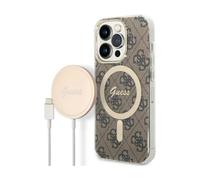 Guess Bundle Pack MagSafe 4G brun-or - iPhone 14 Pro Max