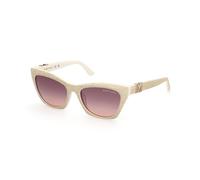 Guess by Marciano Femme GM00008 25F Lunettes de soleil Acétate Ivoire Marron Cat Eye Normale