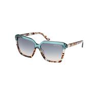 Guess by Marciano Femme GM00009 87W Lunettes de soleil Acétate Turquoise Bleu Carré Normale