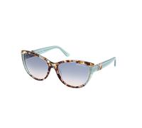Guess by Marciano Femme GM00011 89W Lunettes de soleil Acétate Turquoise Bleu Cat Eye Normale