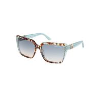 Guess by Marciano Femme GM00012 89W Lunettes de soleil Acétate Turquoise Bleu Carré Normale