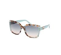Guess by Marciano Femme GM00013 89W Lunettes de soleil Acétate Turquoise Bleu Carré Normale