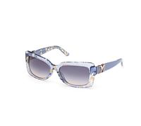 Guess by Marciano Femme GM00018 92W Lunettes de soleil Acétate Bleu Bleu Carré Normale