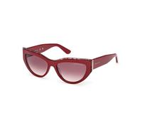Guess by Marciano Femme GM00028 71T Lunettes de soleil Acétate Bordeaux Bordeaux Cat Eye Normale
