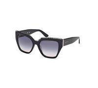 Guess by Marciano Femme GM00029 01B Lunettes de soleil Acétate Noir Fumée Carré Normale