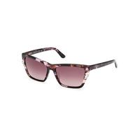 Guess by Marciano Femme GM00030 83T Lunettes de soleil Acétate La Havane Bordeaux Carré Normale