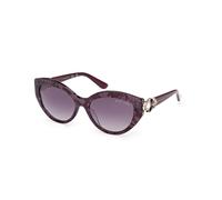 Guess by Marciano Femme GM00033 83Z Lunettes de soleil Acétate Violet Violet Cat Eye Normale
