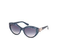 Guess by Marciano Femme GM00033 92W Lunettes de soleil Acétate Bleu Bleu Cat Eye Normale