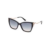 Guess by Marciano Femme GM0833 01W Lunettes de soleil Acétate Noir Bleu Carré Normale