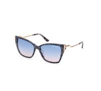 Guess by Marciano Femme GM0833 92W Lunettes de soleil Acétate Bleu Bleu Carré Normale Ombré