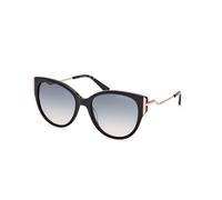Guess by Marciano Femme GM0834 01W Lunettes de soleil Acétate Noir Bleu Ronde Normale Ombré