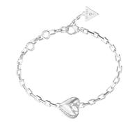 GUESS By Your Side 13mm Heart Bracelet Rhodium argenté