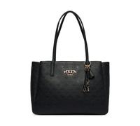 Guess - Cabas Monogramme Cuir PU - Femme - Sacs - Noir - Taille: ONE Size