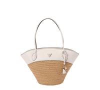 GUESS Cabas 'VENERE LARGE TOTE' beige / blanc naturel, Taille One Size