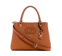 GUESS Calebra Status Satchel, Sac, bandoulière Femmes, Cognac, Taille Unique