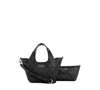 Guess Sac mini-tote Calista 2-en-1 Charbon Logo