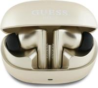 Guess Capsule Printed Logo - TWS ANC & ENC Oreillette Bluetooth + étui de chargement (or)