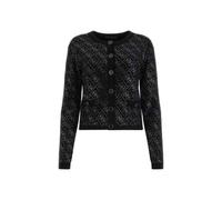Guess - Cardigan Logato Applicazioni - Femme - Pulls - Noir - Taille: 36 FR