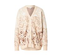 GUESS Cardigan 'MELIN' beige / marron / blanc, Taille S