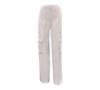 Guess - Cargo Matea Pantalon Large - Femme - Pantalons - Beige - Taille: 38 FR