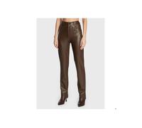 GUESS Caroline Pantalon Eco-cuir Brun T. S S
