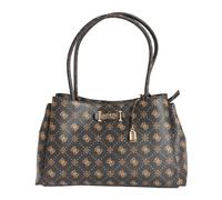 GUESS sac à épaule Carrie Logo Girlfriend Carryall Espresso Logo marron foncé