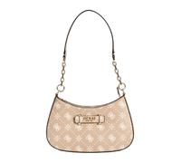 Guess - Carrie Logo Shoulder Bag - Femme - Sacs - Brun - Taille: ONE Size