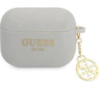 Guess case for Airpods Pro GUAPLSC4EG grey Logo 4G Charm, ?tui pour ?couteurs + casque, Gris