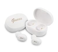 Guess Casque Bluetooth GUTWST30WH TWS + Station d'accueil Blanc