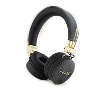 Guess Casque sans fil Cuir PU 4G – logo métal – Noir