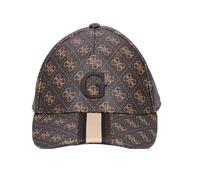 GUESS Chapeau de baseball unisexe London AM9543POL01, Marron avec logo 4G, Taille Unique