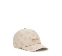 GUESS Casquette de baseball avec logo imprimé, beige, réglable, design monogramme