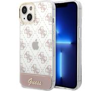 Guess Casquette pour iPhone 14 Plus 6.7" GUHCP14MHG4MHP rose coque dure 4G Motif Script