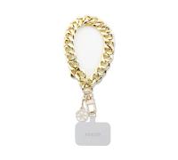 Chaîne de Poignet pour Smartphone avec Pendentif 4G et Mousqueton Guess Dorée