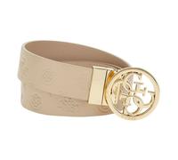 GUESS Ceinture beige pour femme - Phoebe Reverseble Belt H35 Simply Taupe Logo 309946 85 cm