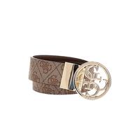 GUESS Ceinture brun clair marron pour femme - Noelle Nolana Belt Latte Logo 268983 85 cm