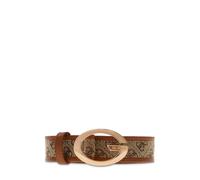 GUESS ceinture Camden Pant Belt H30 W105 Latte Logo/Cognac brun