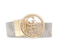 GUESS Ceinture crème taupe pour femme - Noelle Nolana Belt Dark Taupe Logo 326894 105 cm