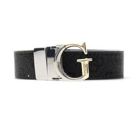 GUESS Ceinture gris foncé noir pour femme - Adjustable & Reversible Pant Belt H25 Coal Logo 333541 95 cm